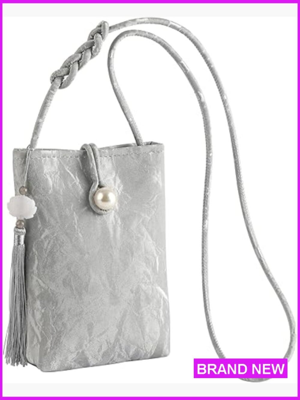 Mini Crossbody Bag Small Shoulder Purse Tassels Wallet Cellphone Sling Retro